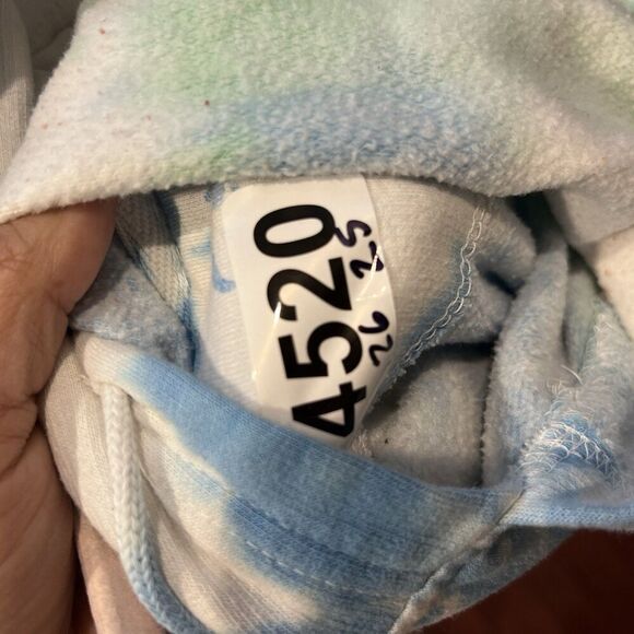 Liquid Blue Grateful Dead Space Your Face Sweatshirt Tie Dye Hoodie Mens S/M VTG - Picture 3 of 9